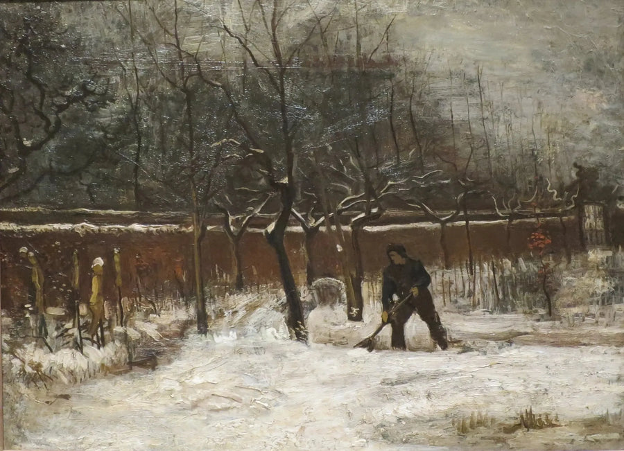 Inverno (O jardim do presbitério sob a neve) - Vincent van Gogh