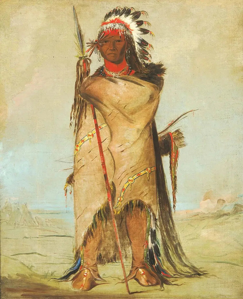 Hó-ra-tó-a, um Brave - George Catlin