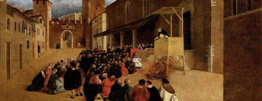 Homilia de São Domingos em Recanati - Lorenzo Lotto