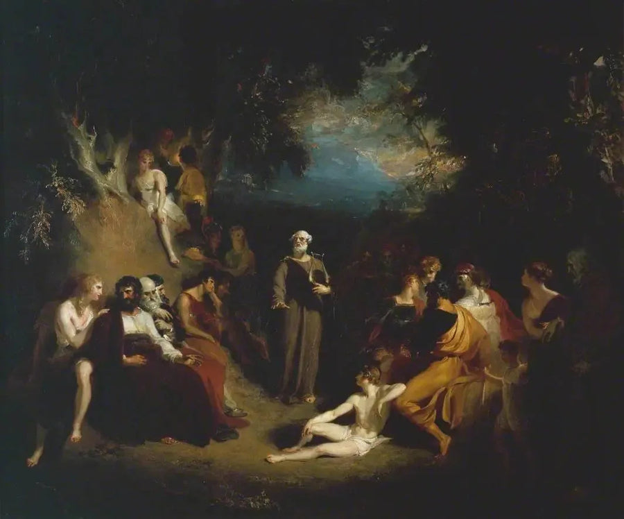 Homero recitando seus poemas - Thomas Lawrence
