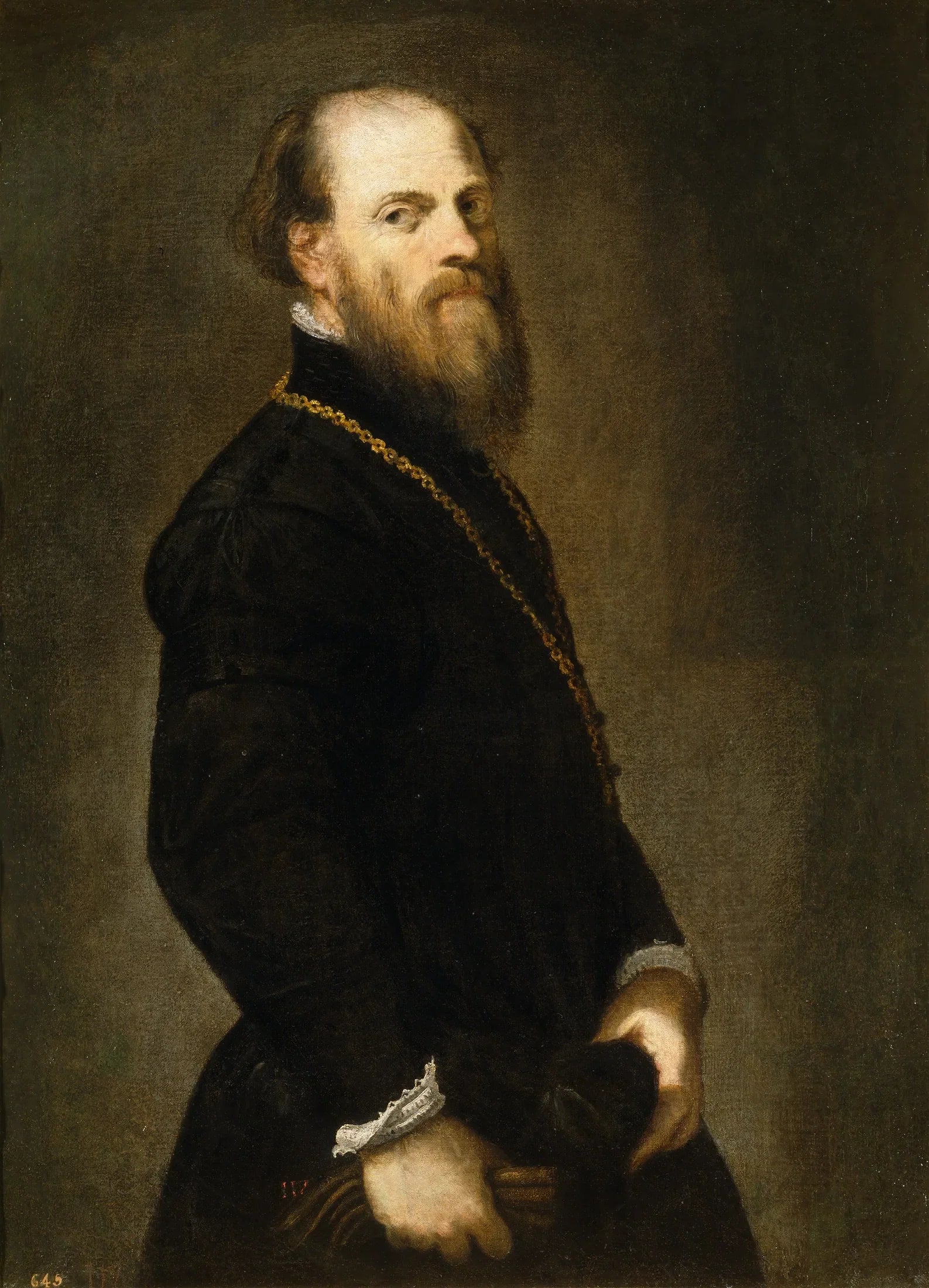 Homme à la chaîne d'or - Jacopo Tintoretto image 1 reproduction artisanale de tableau
