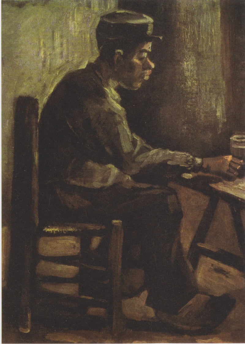 Homem à mesa - Vincent van Gogh