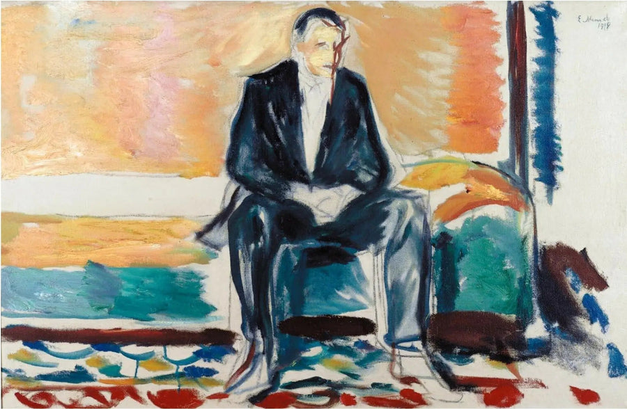 Homem sentado - Edvard Munch