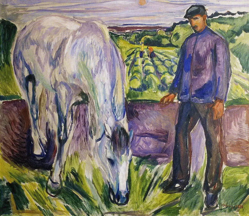 Homem a cavalo - Edvard Munch