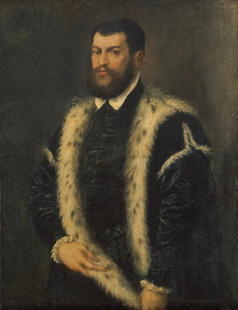 Homem com casaco de peles de arminho - Titian