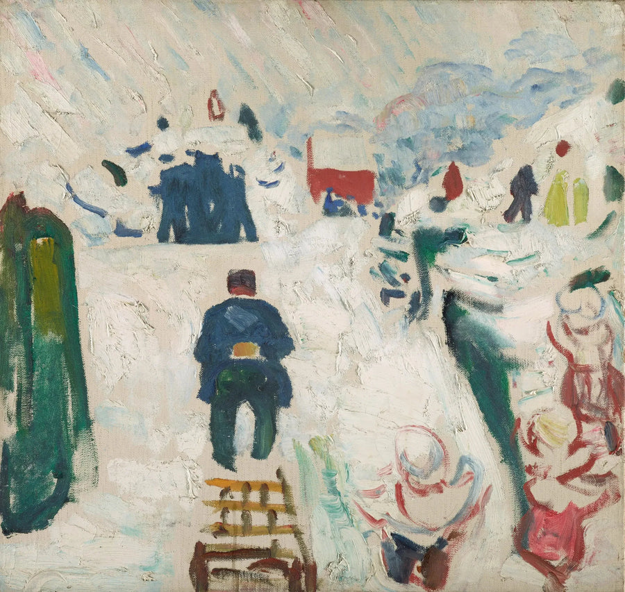Homem no trenó - Edvard Munch