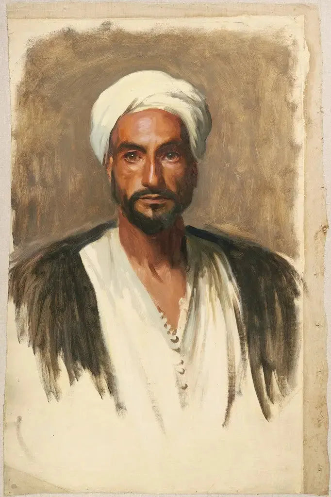 Homem com turbante branco - John Singer Sargent
