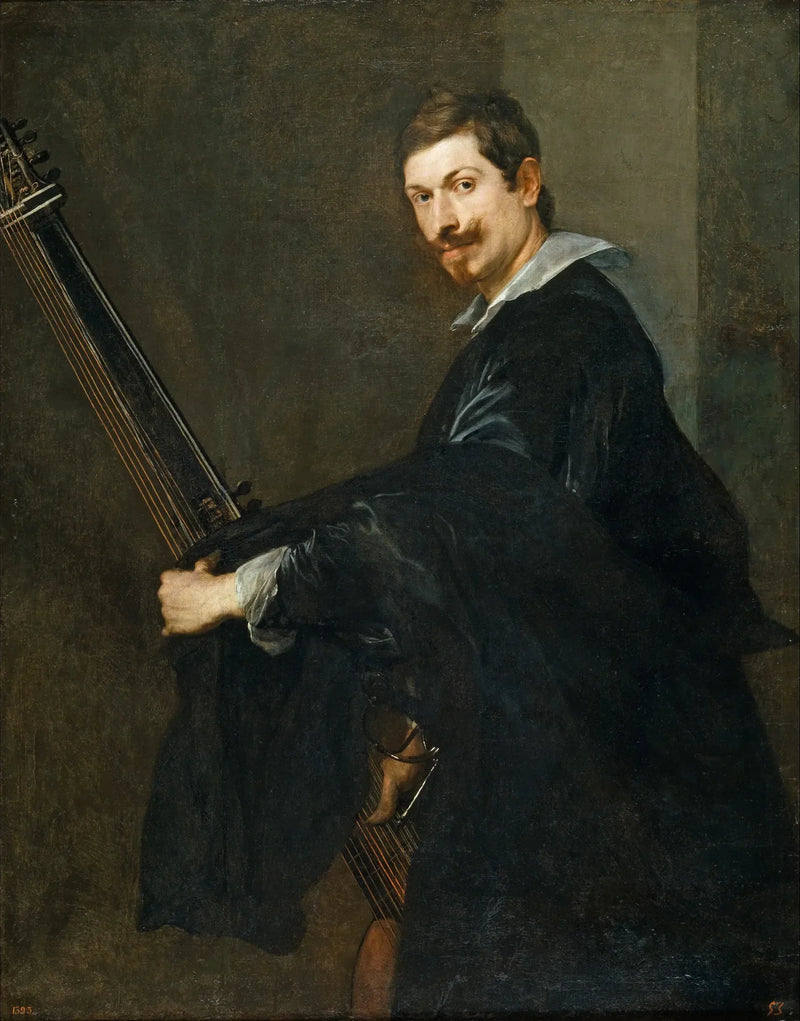 Homem com um alaúde - Antoine van Dyck