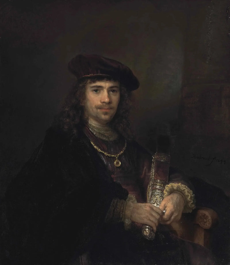 Homem com uma espada e um boina - Rembrandt