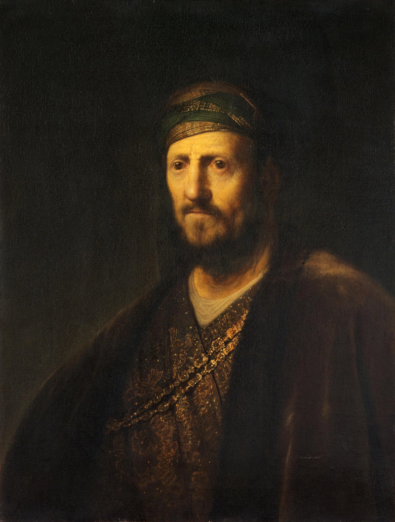 Busto de homem em traje oriental - Rembrandt