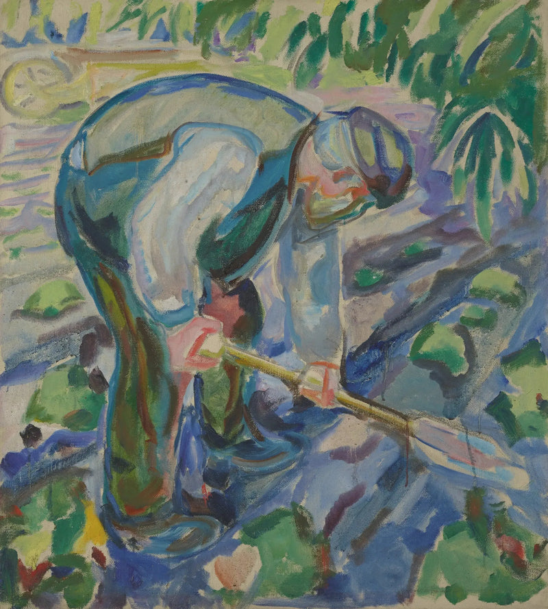 Homem cavando - Edvard Munch