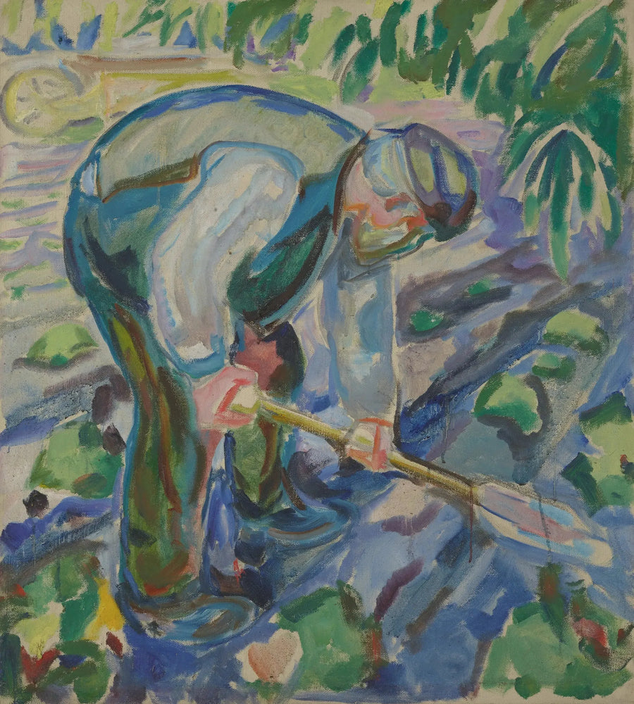 Homem cavando - Edvard Munch