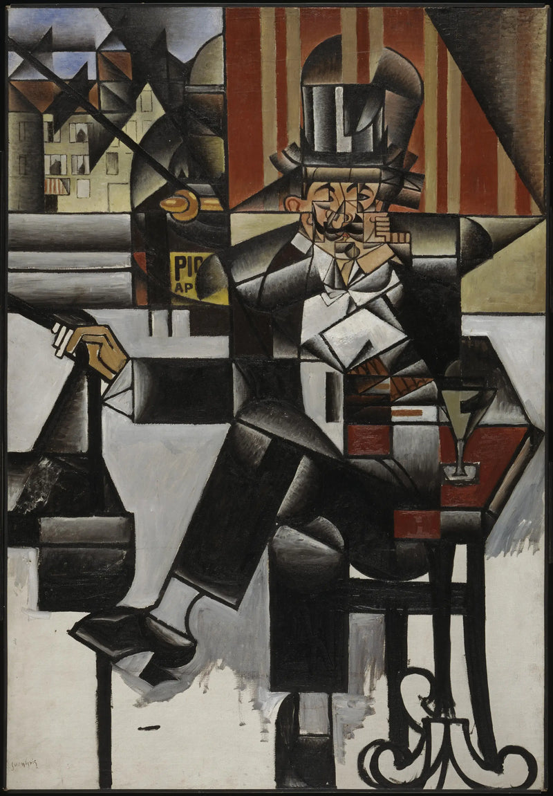 Homem em um café - Juan Gris