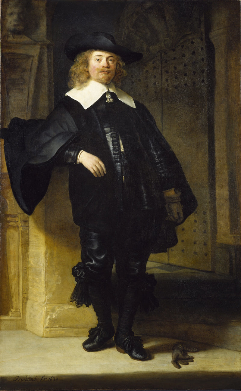 Retrato de um homem em pé, talvez Andries de Graeff - Rembrandt