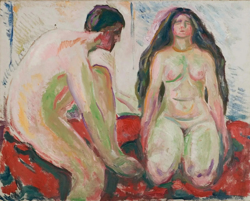 Homem e Mulher nus - Edvard Munch