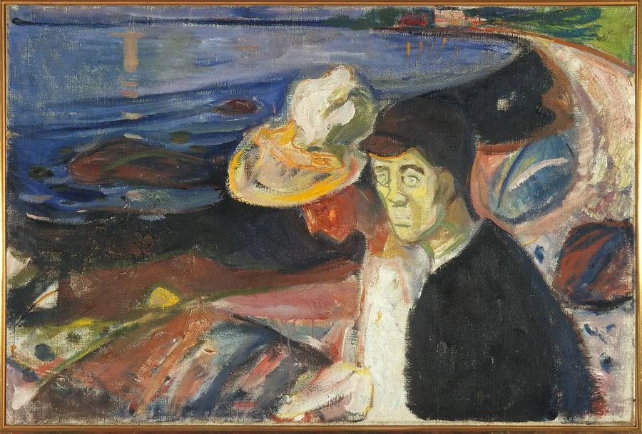 Homem e Mulher na praia - Edvard Munch