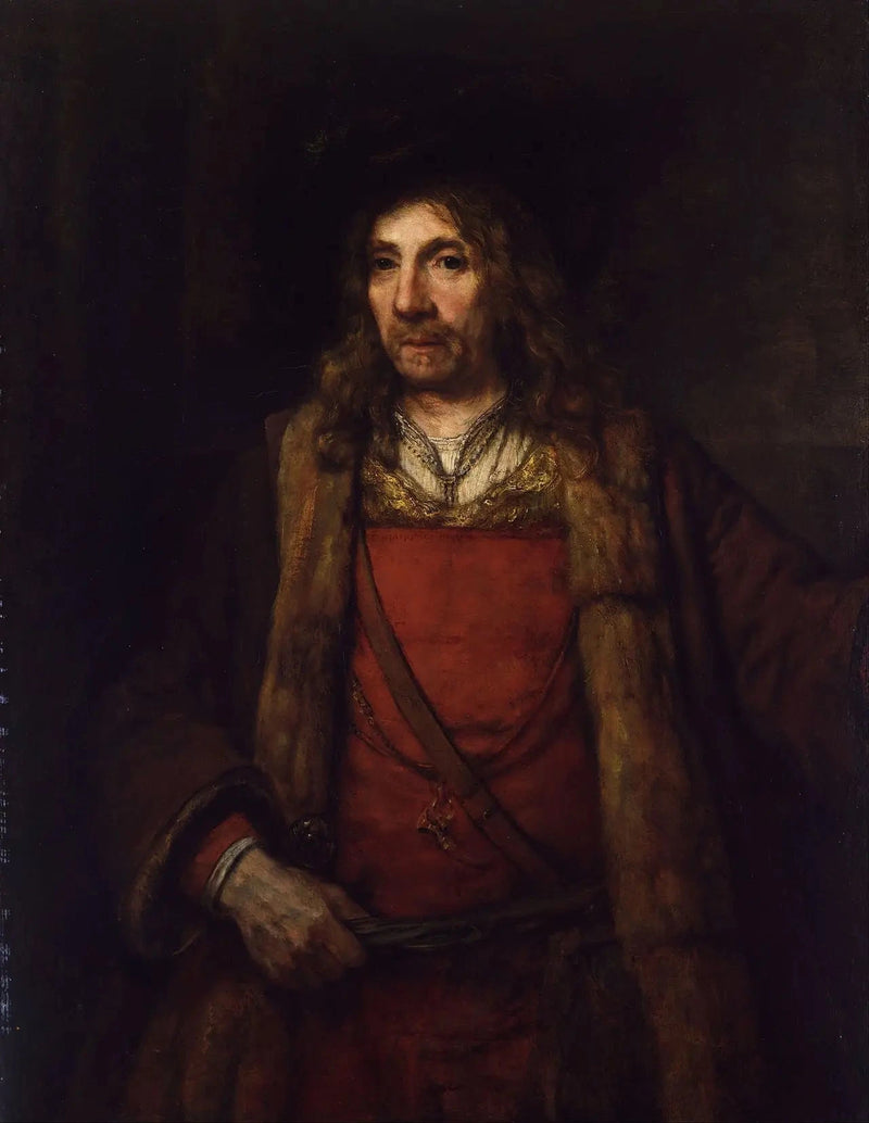 Homem com um casaco forrado de pele - Rembrandt