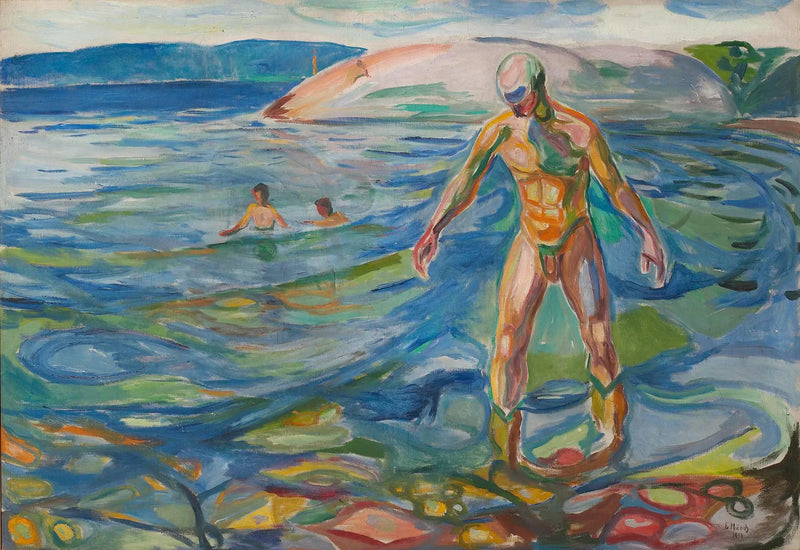 Homem se banhando - Edvard Munch