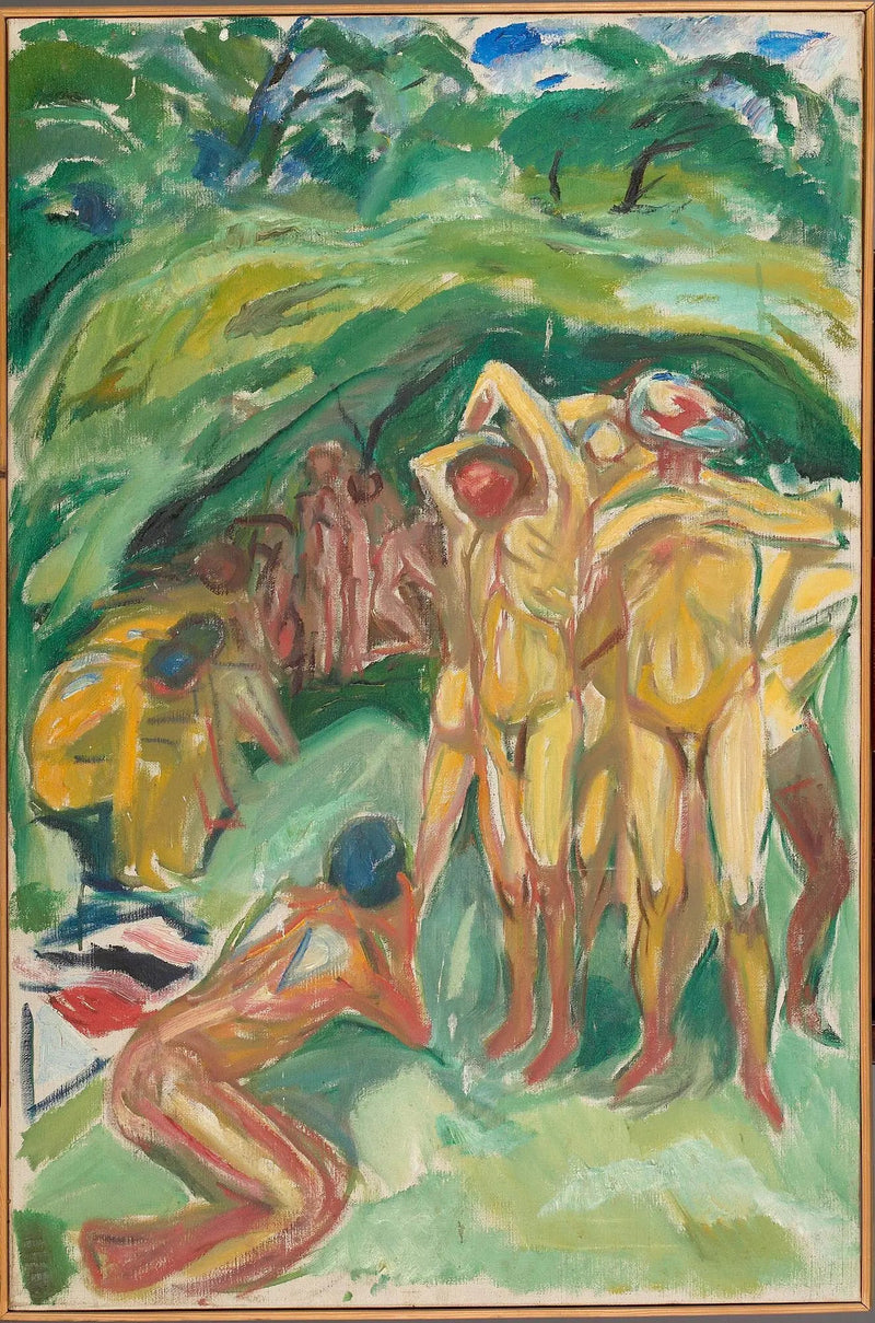 Homens nus na floresta - Edvard Munch