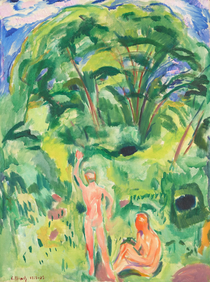 Homens nus na floresta - Edvard Munch