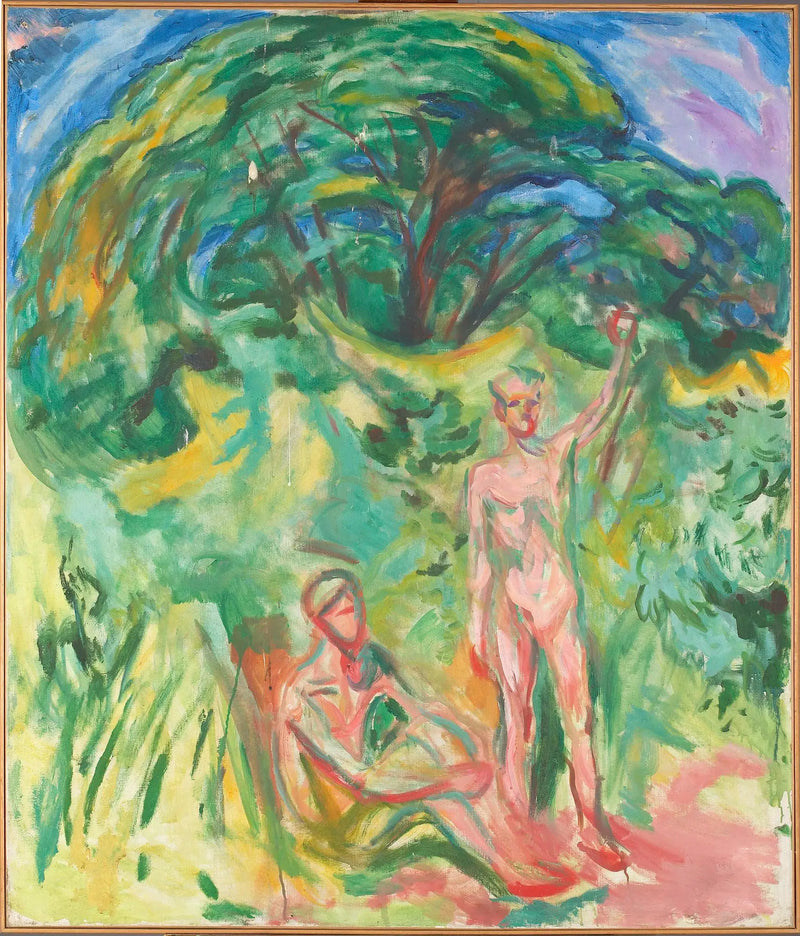 Homens nus na floresta - Edvard Munch