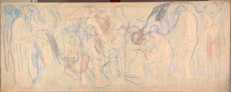 Homens nus em uma paisagem - Edvard Munch