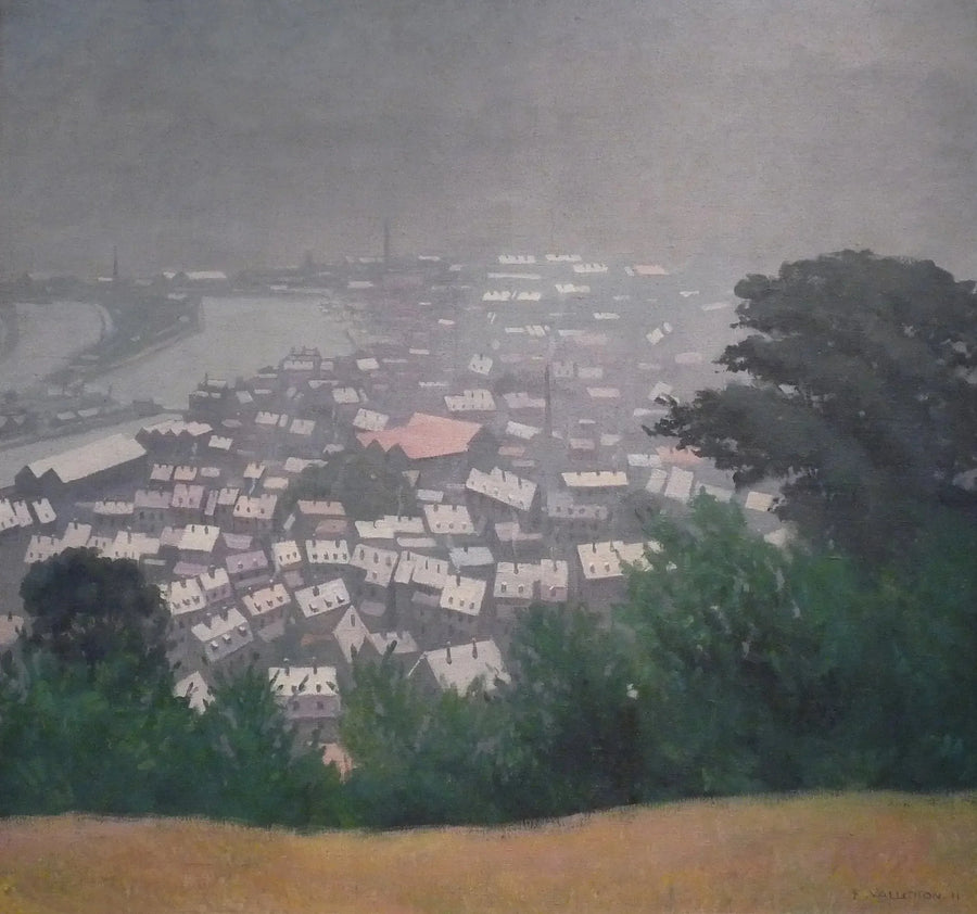 Honfleur na névoa - Félix Vallotton