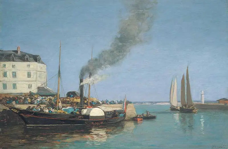 Honfleur, a mureta - Eugène Boudin
