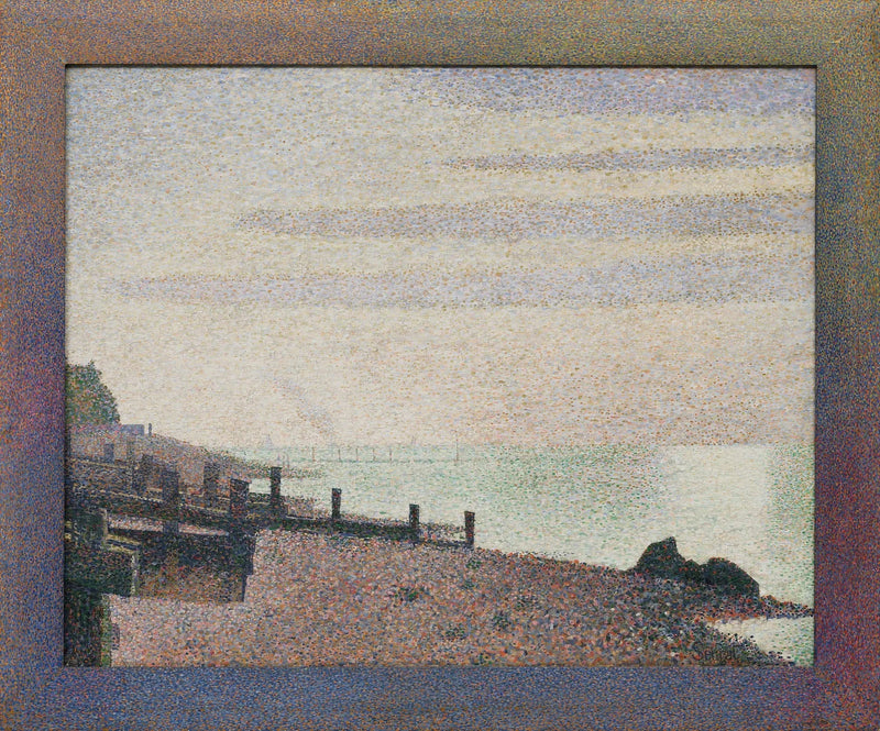 Honfleur, uma noite, foz do Sena - Georges Seurat
