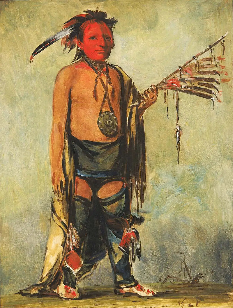 Hoo-w'a-ne-kaw, pequeno alce - George Catlin