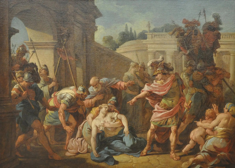 Horace acaba de bater na irmã dele - Louis Jean François Lagrenée