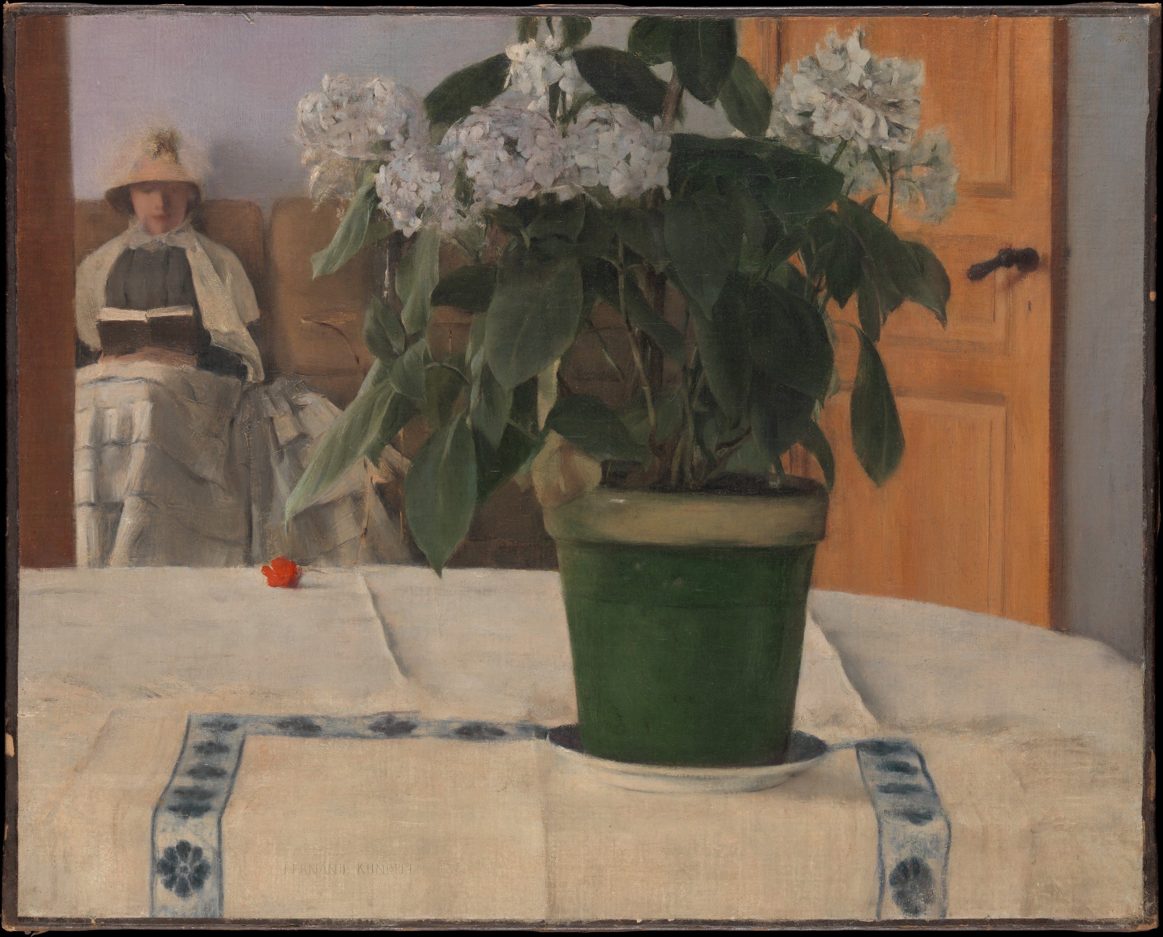 Hortensia - Fernand Khnopff image 1 reproduction réalisée par Alpha Reproduction