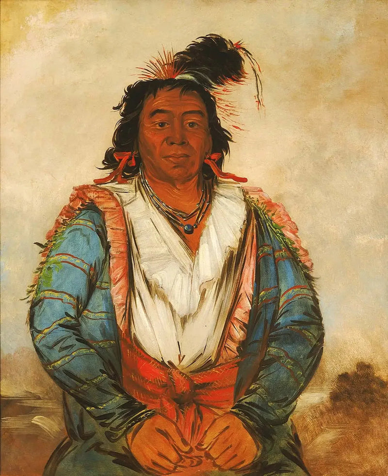 Hose-put-o-káw-gee, um Brave - George Catlin