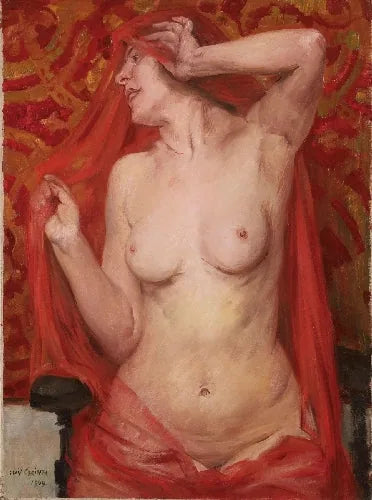 Humeur en rouge - Lovis Corinth image 1 copie de tableau peinte à la main