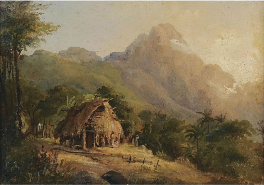 Cabana em uma paisagem de montanha, Galipan - Camille Pissarro