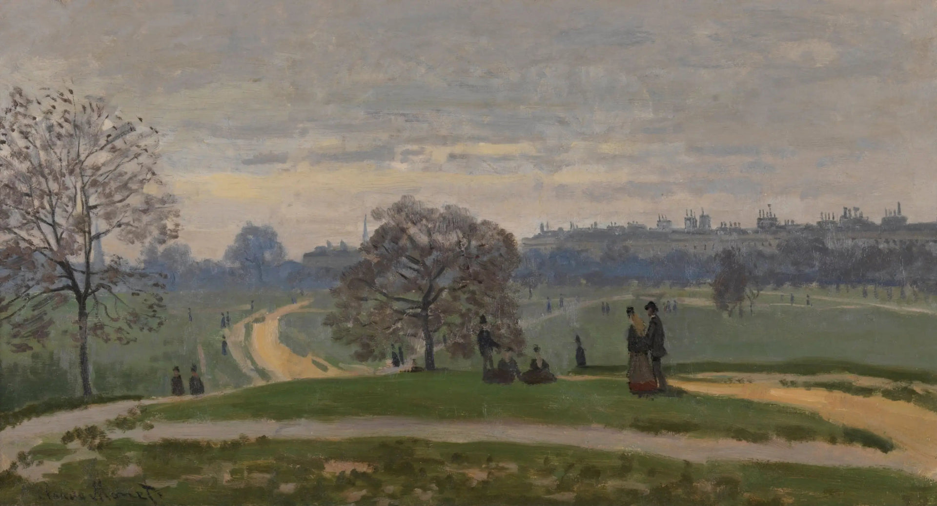 Hyde Park, Londres - Claude Monet image 1 reproduction artisanale de tableau