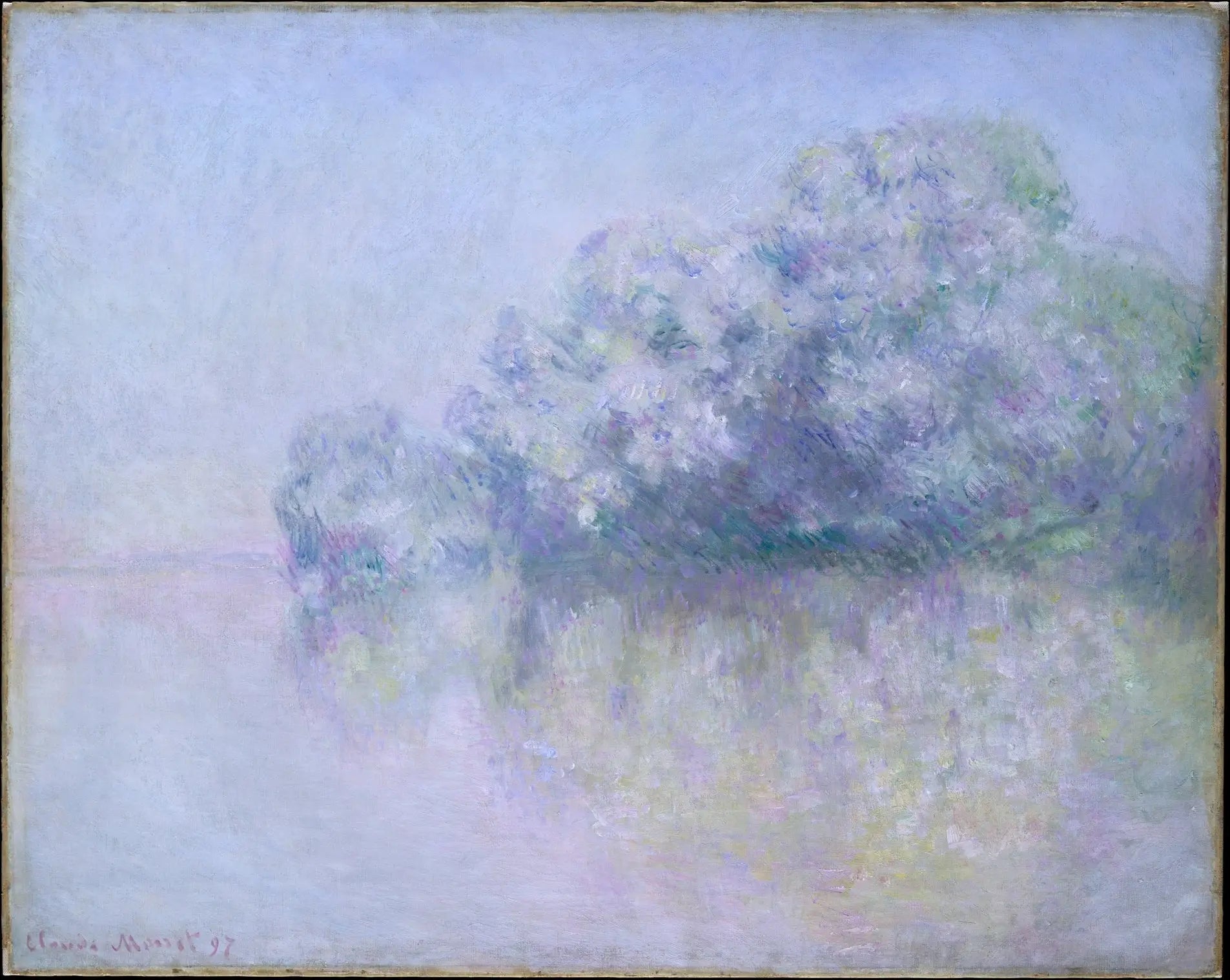 Île aux Orties près de Vernon - Claude Monet image 1 reproduction de peinture à l’huile