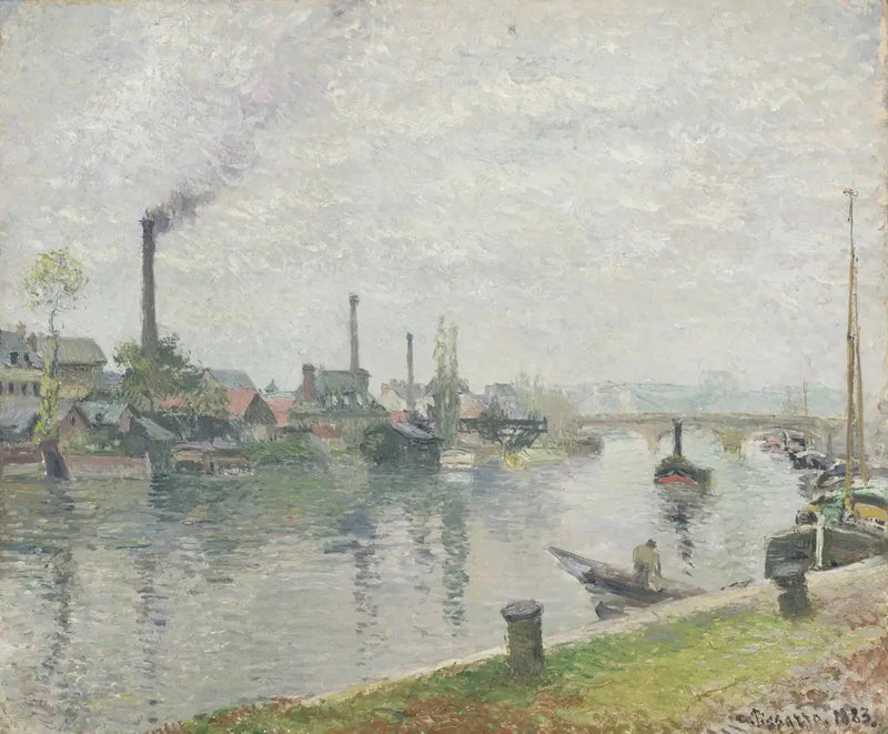 Île Lacroix em Rouen - Camille Pissarro