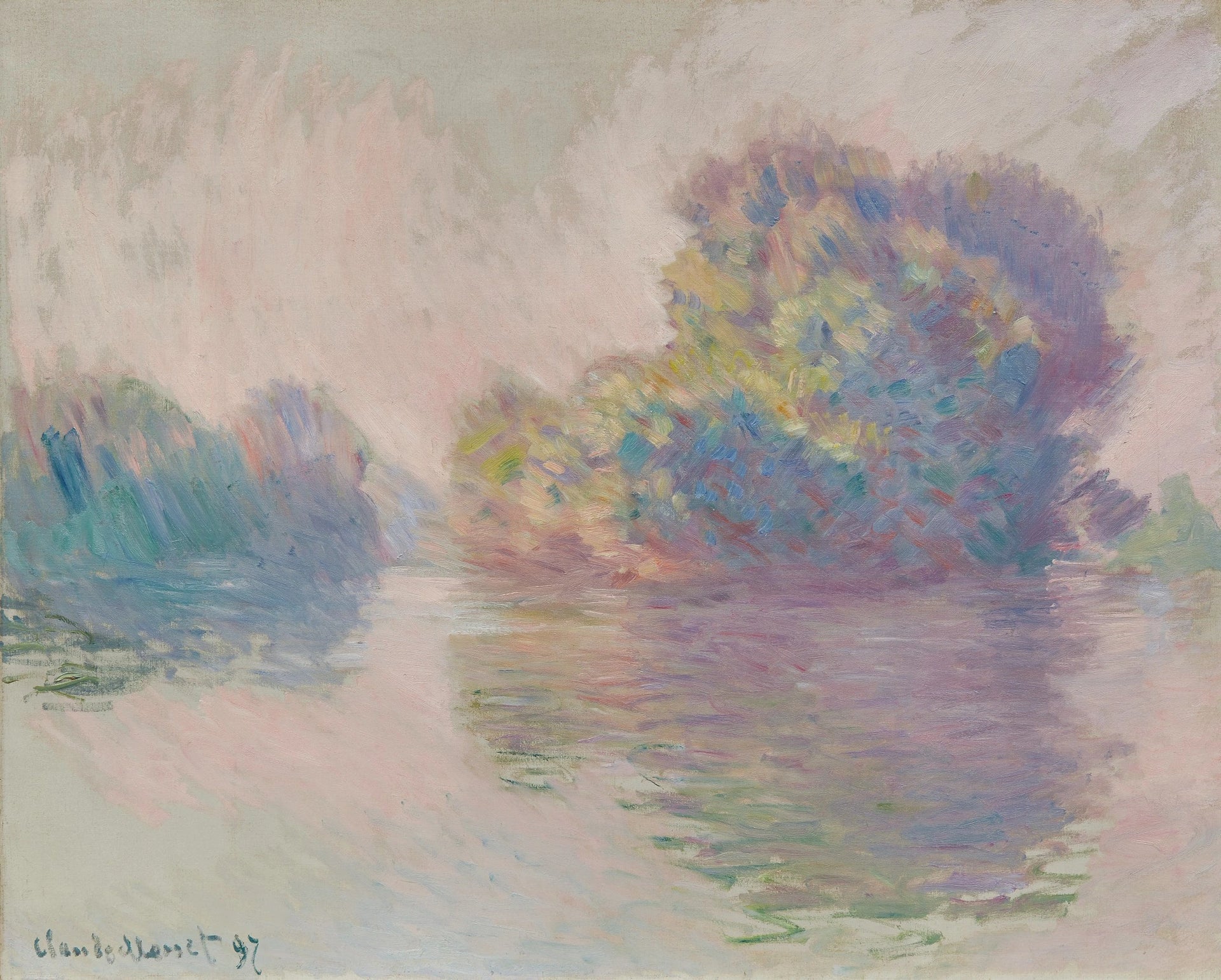 Les Îles à Port-Villez de Claude Monet, 1897 – ex-Brooklyn Museum 68.48.2, vente Sotheby’s 2020, Wildenstein 1493