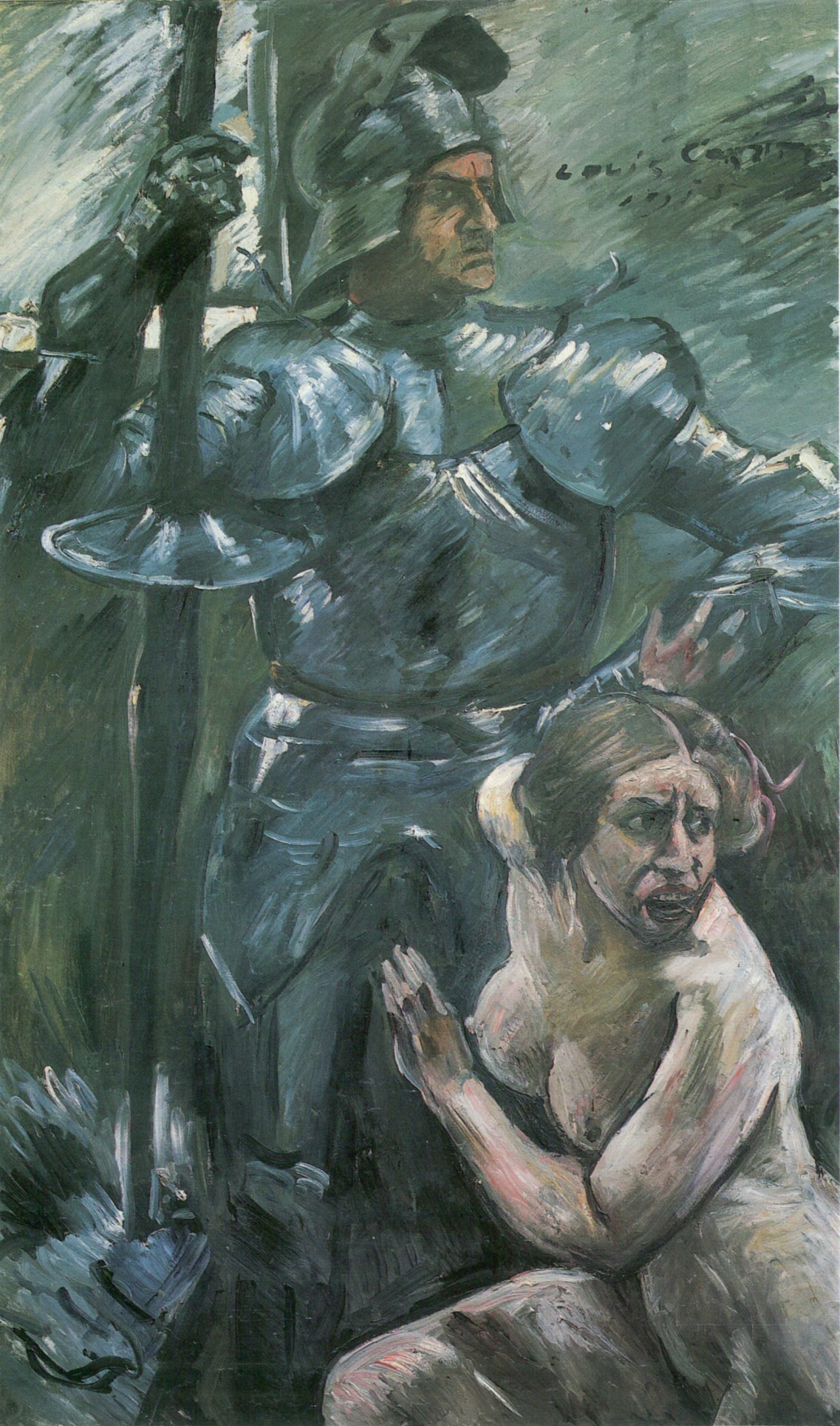 Im Schutze der Waffen - Lovis Corinth image 1 reproduction réalisée par Alpha Reproduction