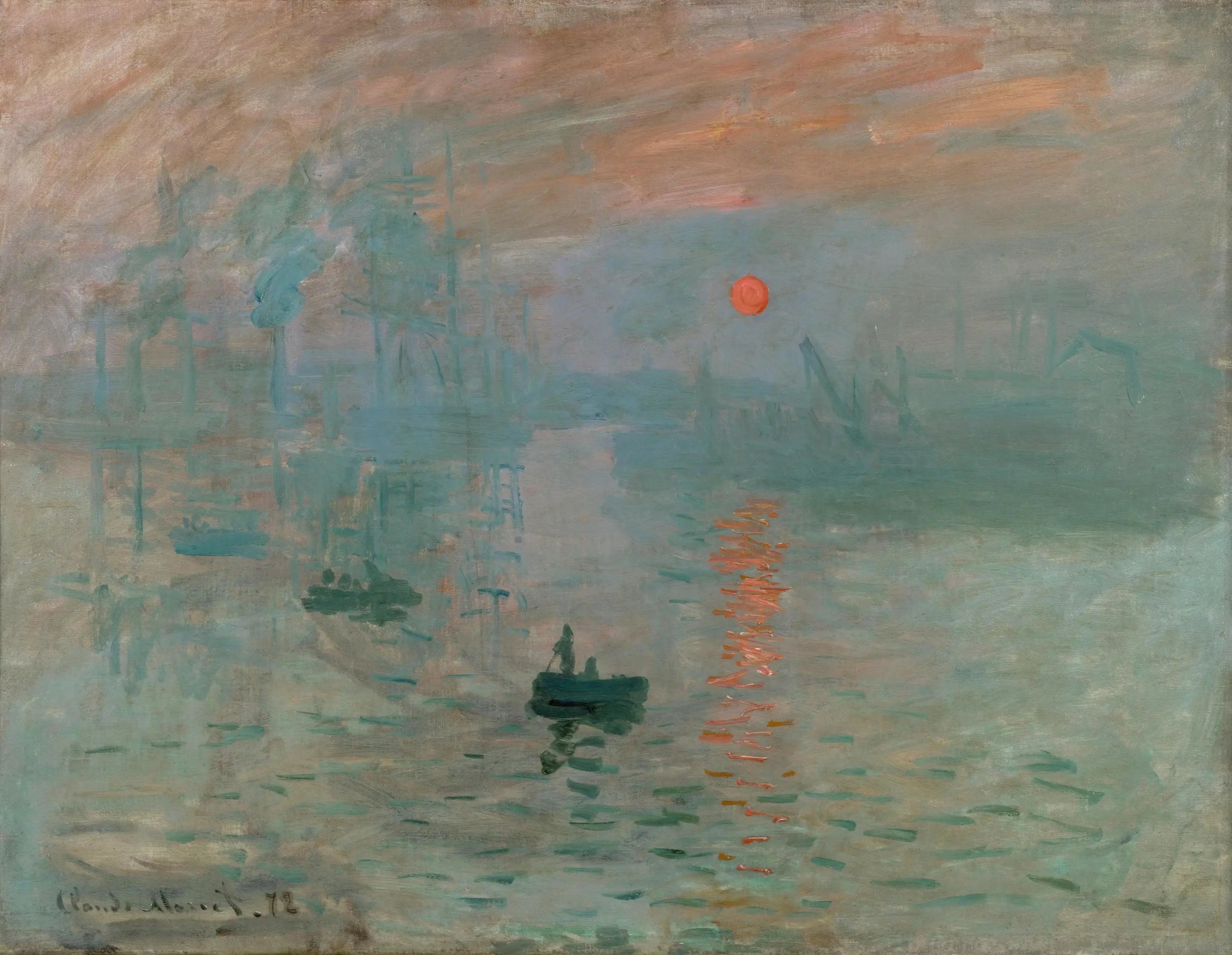Reproduction du tableau « Impression, Soleil levant - Claude Monet » par Alpha Reproduction en peinture à l’huile