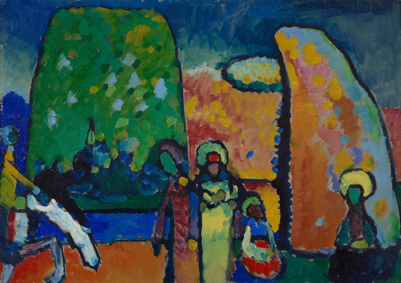 Improvisação n° 2 Marcha fúnebre (estudo) - Vassily Kandinsky