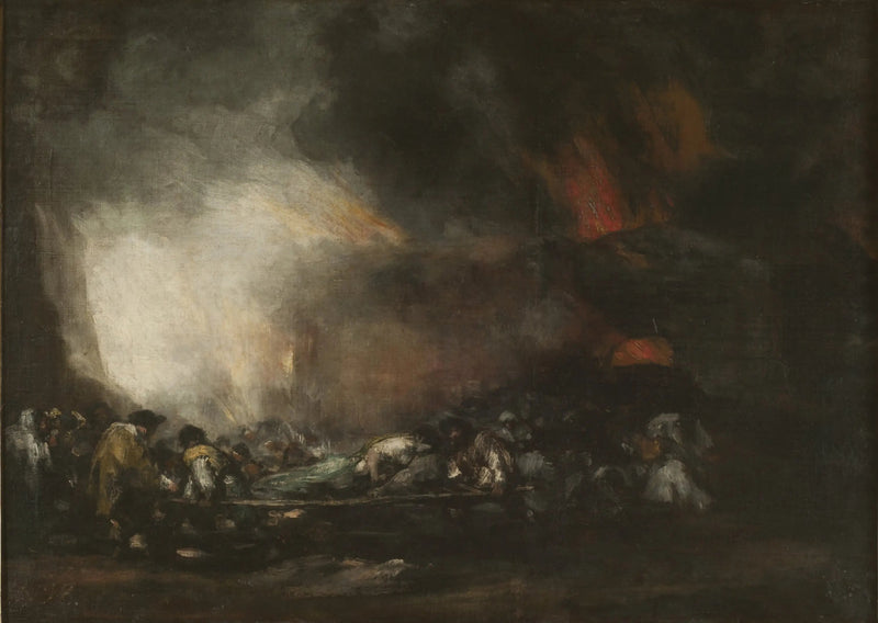 Incêndio de um hospital - Francisco de Goya