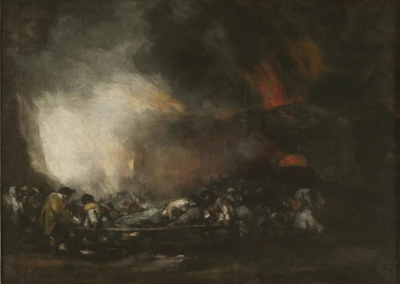 Incêndio de um hospital - Francisco de Goya