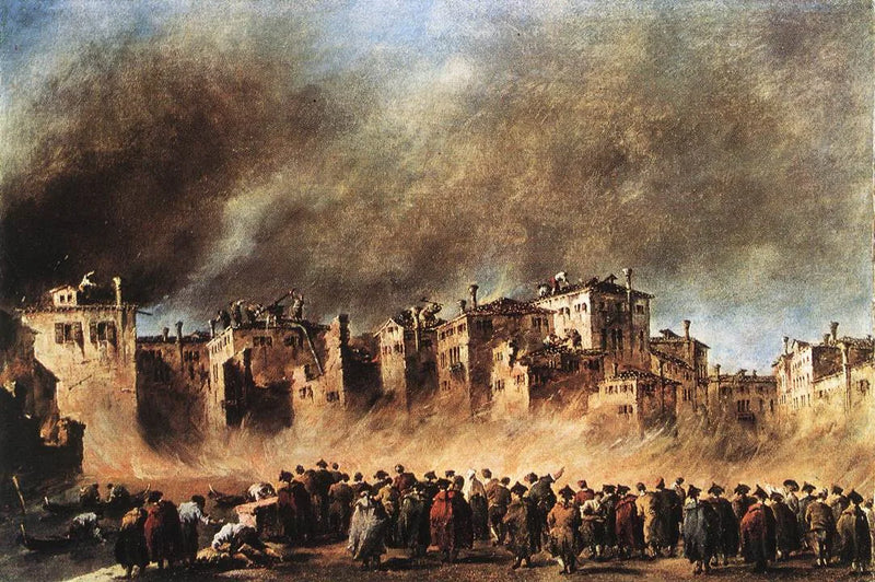 Incêndio no bairro de San Marcuola - Francesco Guardi