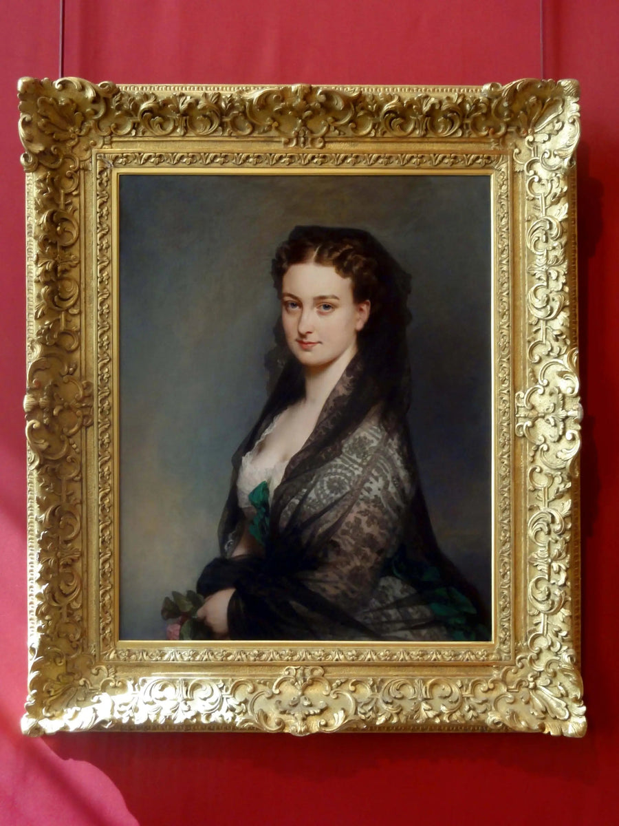 Desconhecida com mantilha - Franz Xaver Winterhalter