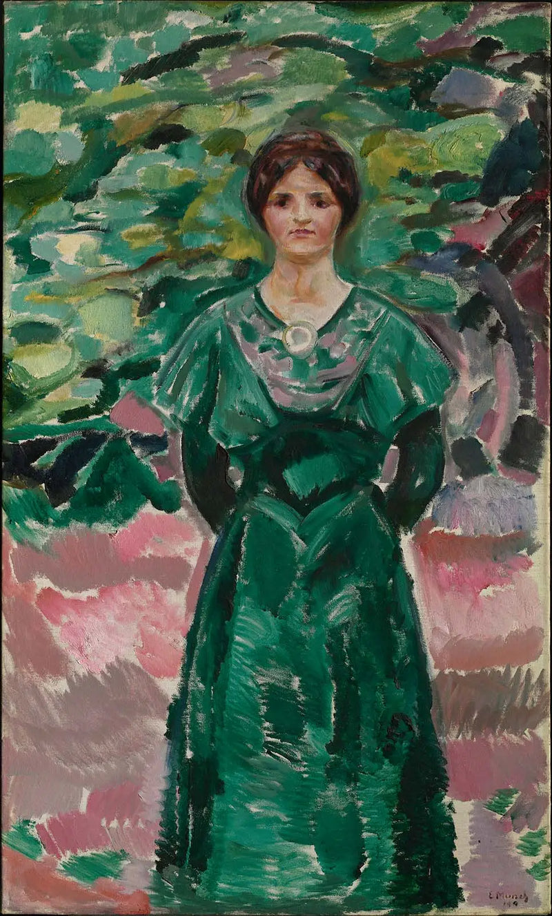 Ingeborg em verde - Edvard Munch