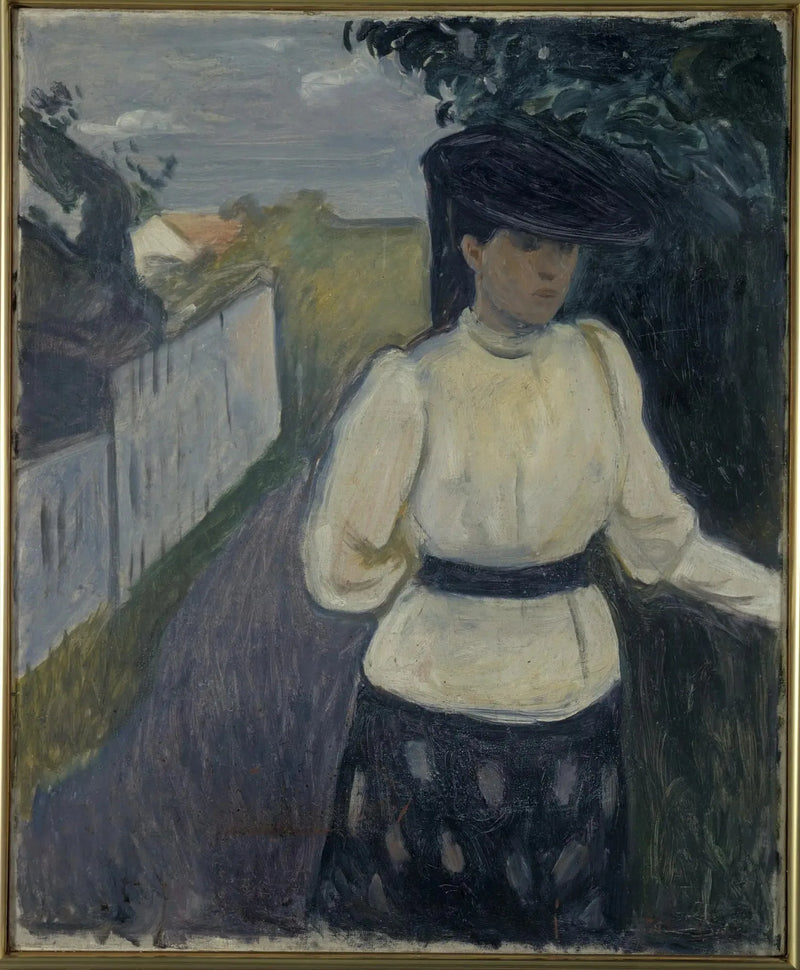 Inger em um avental branco - Edvard Munch