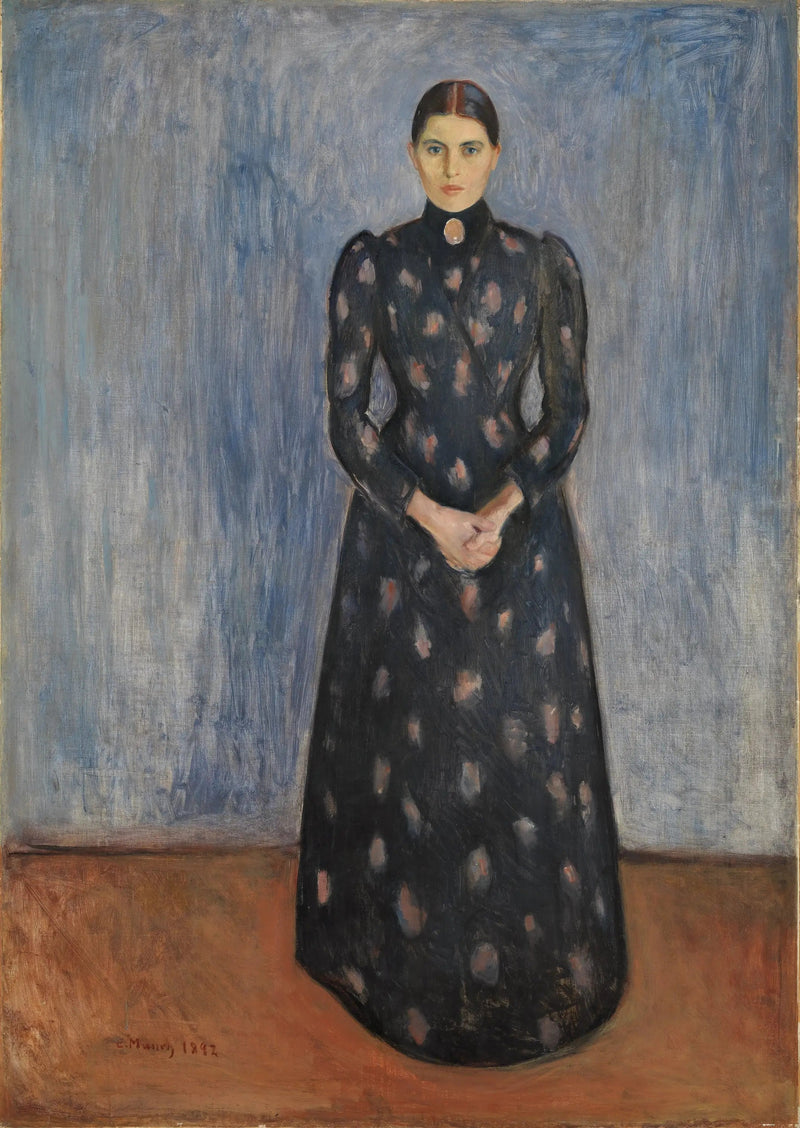 Inger em preto e roxo - Edvard Munch