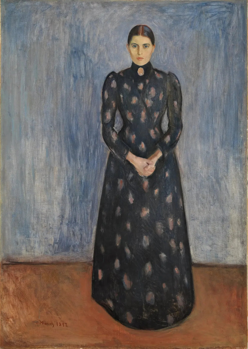 Inger em preto e roxo - Edvard Munch